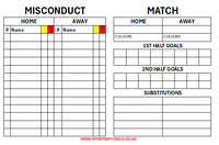 Football Referee Match Card