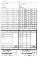 58 Over Match Card - Sussex Cricket League