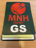 Cricket Umpire Onfield Hard Back Multi Match Card Holder with 20 Internal Pockets